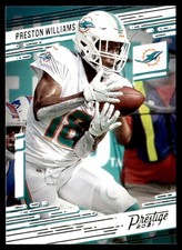 2021 Panini Prestige Preston Williams Miami Dolphins #64