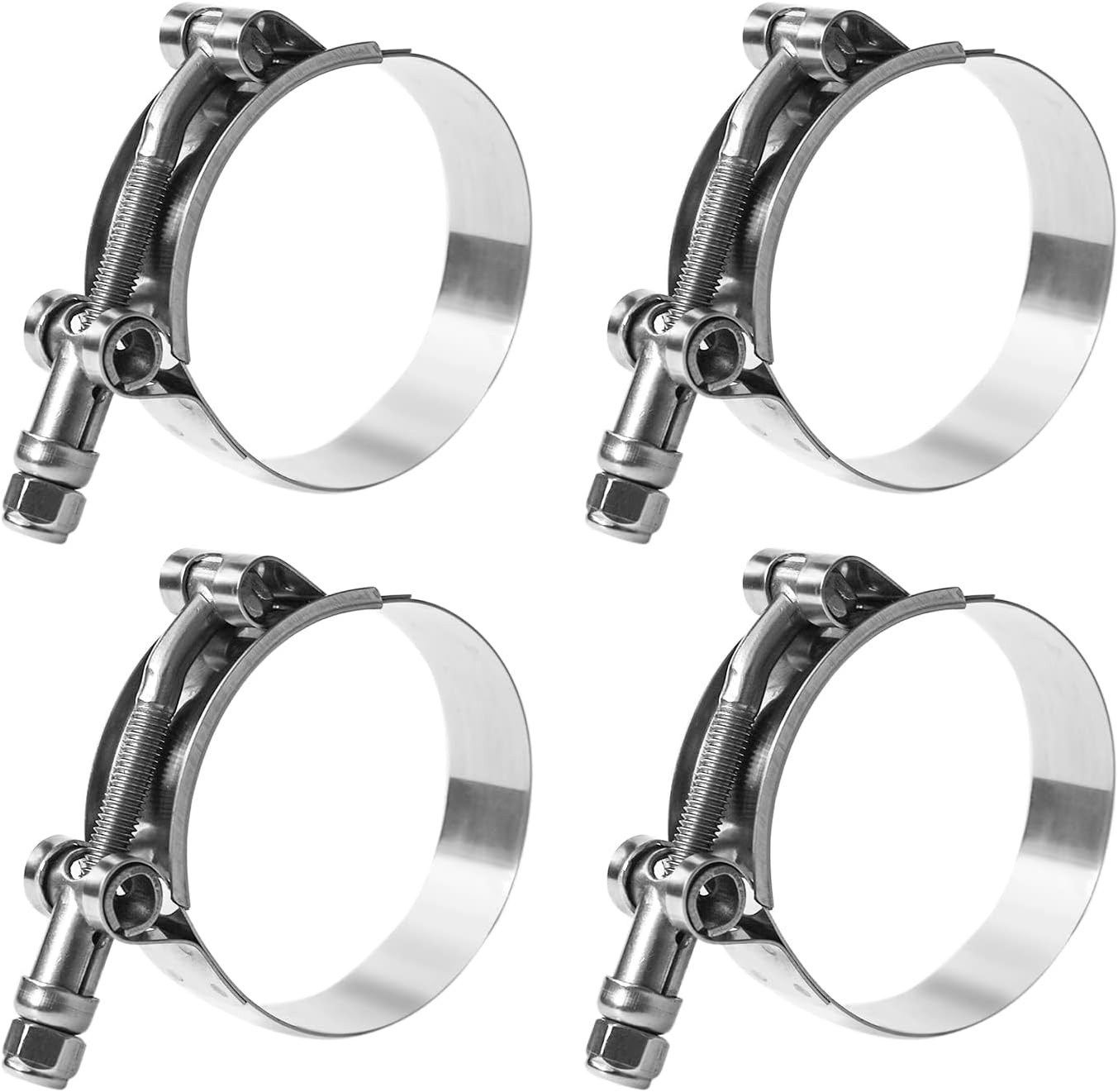 T Bolt Hose Clamp 1 3/4 Inch, MinerGuy Stainless Steel Working Range 51mm - 57mm