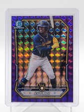 JESUS MADE 2026 BOWMAN CHROME PURPLE GEOMETRIC REFRACTOR /250 #BCP-96 Q4060