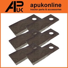 6x Swather Cutter Disc Blades LH ACW for Vicon KMR2401 KMR3001 Mower