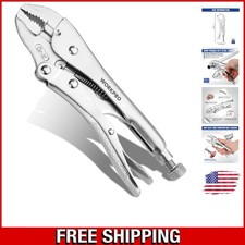 High-Strength 7-Inch Locking Vise Grips - Adjustable Screw Design for Precision
