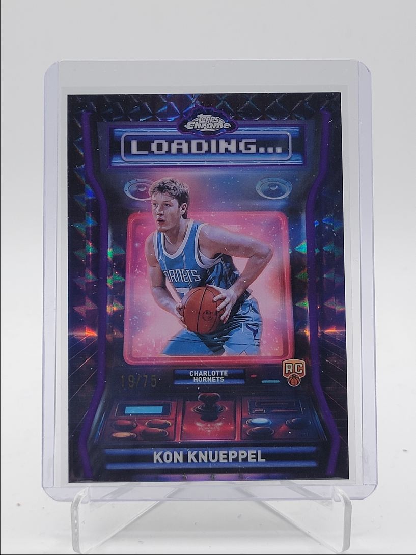 KON KNUEPPEL 2025-26 TOPPS CHROME LOADING ROOKIE PURPLE GEO RC /75 Q0398