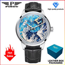 PINDU PD6668 Wave Dial Mechanical Fully Automatic Watch, Waterproof
