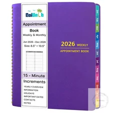2026 Appointment Book - January - December 2026, Appointment Planner with Weekly