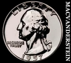 1957 Silver Washington Quarter - Choice Gem Proof  Lustrous  #G9639