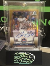 2023 Bowman, Chrome Rookie Autographs Brett Baty #CRA-BB Gold Refractor /50 