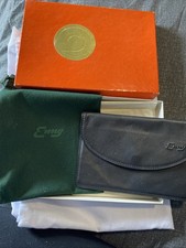 Enny Iconic Black Leather Purse Wallet New In Original Box Dustbag 16.5cm x 10cm