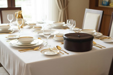 Bread Roti/Tortilla/Naan Warmer Basket, Zip Leather Black/Beige/Brown/Silver