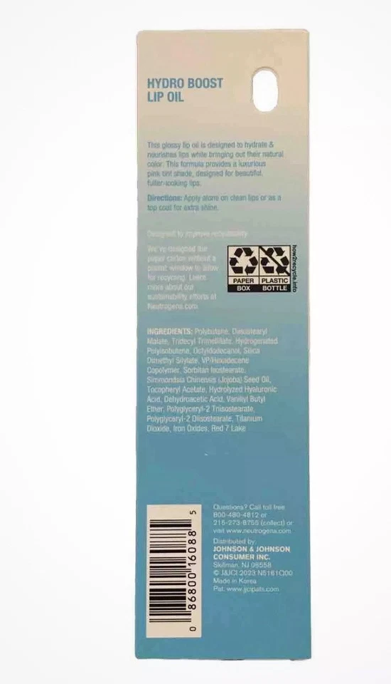 露得清 hydro boost 唇油,0.2 FL OZ 浅粉色 * 全新包装 * — 第 2/2 张图片