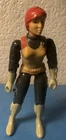 G.I. Joe 1982 Scarlett, made in Hong Kong, by Hasbro, figure is clean.