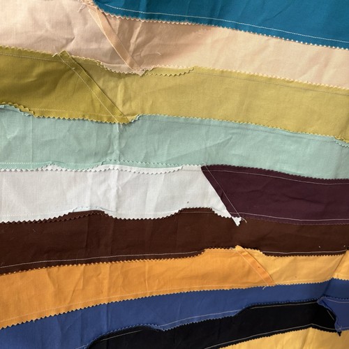 Modern Bright Quilt Topper 67in X 56in Unfinished Colorful - Picture 5 of 10