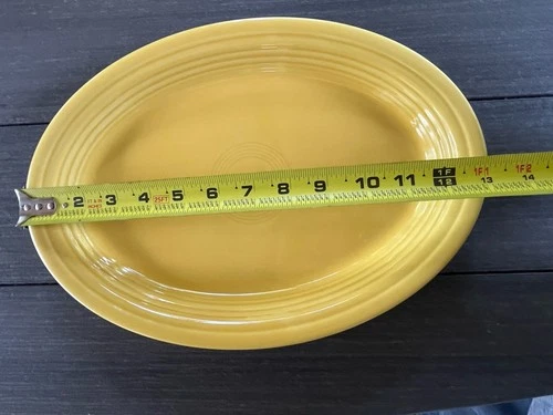 Fiesta Fiestaware 13 5/8" Large Oval Serving Platter Sunflower Yellow Plate