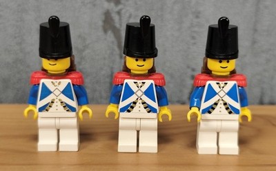 LEGO Piraten Imperial Soldiers     3 Minifiguren Shako Backpack