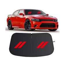 Windshield Sun Shade for Dodge Charger 2011-2024, 300T Silver Sun V... Fast Ship