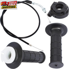 1 Pack 7/8 in 22mm Twist Throttle Accelerator Grip and Cable for 50-140cc Pit Di