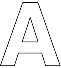 Dritz BL100-WH Iron-On Letters 1" Block-White