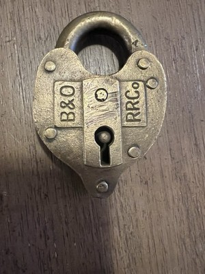 Vorhängeschloss B&O (Baltimore und Ohio) Railroad Company RRC Made in USA. PREISVORSCHLÄGE MACHEN!