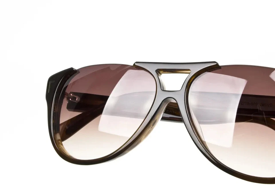 Phillip Lim Chopper Maho Sunglasses Unisex Brown Tortoise Aviator Gradient Japan - Image 4 of 4