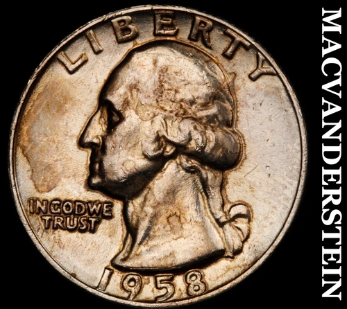 1958-D Silver Washington Quarter - Choice Gem Brilliant Unc  Lustrous  #i5245