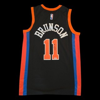 New York Knicks Jalen Brunson Signed Jersey PSA/DNA Autographed NBA