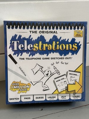 USAopoly Telestrations & After Dark Party Drawing Game Set, 4-8 Players, Sealed