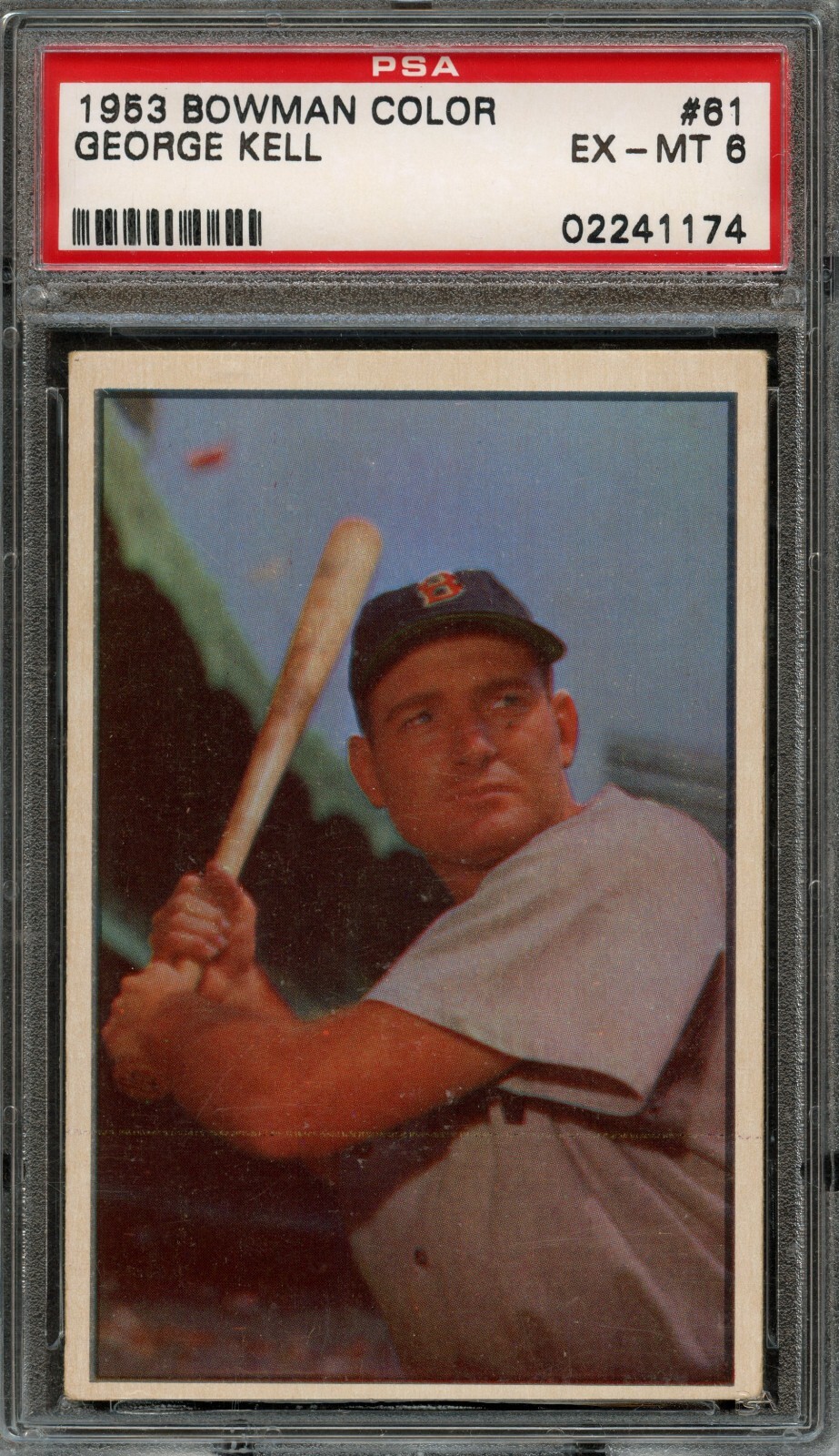 BB - 1953 Bowman Color - #61 - George Kell - PSA 6 - EX-MT