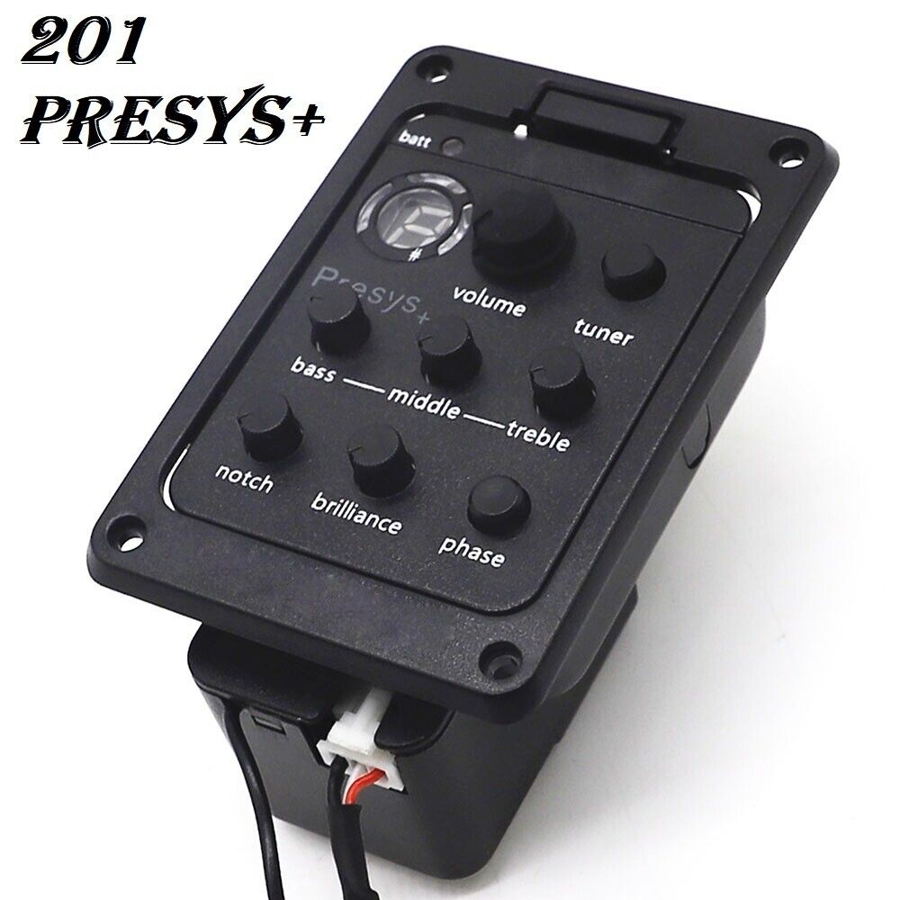 Presys Acoustic Guitar Preamp Mic Blend Dual EQ Tuner Pickup | eBay