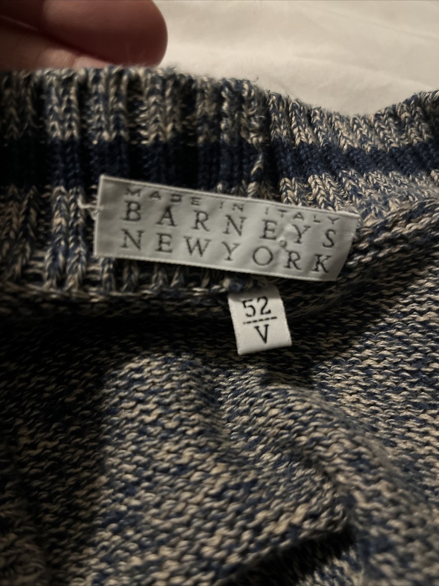 【専用】 BARNEYS NEWYORK Made in Italy Knit Barneys New York Italy Men's 100% Cotton Knit cardigan