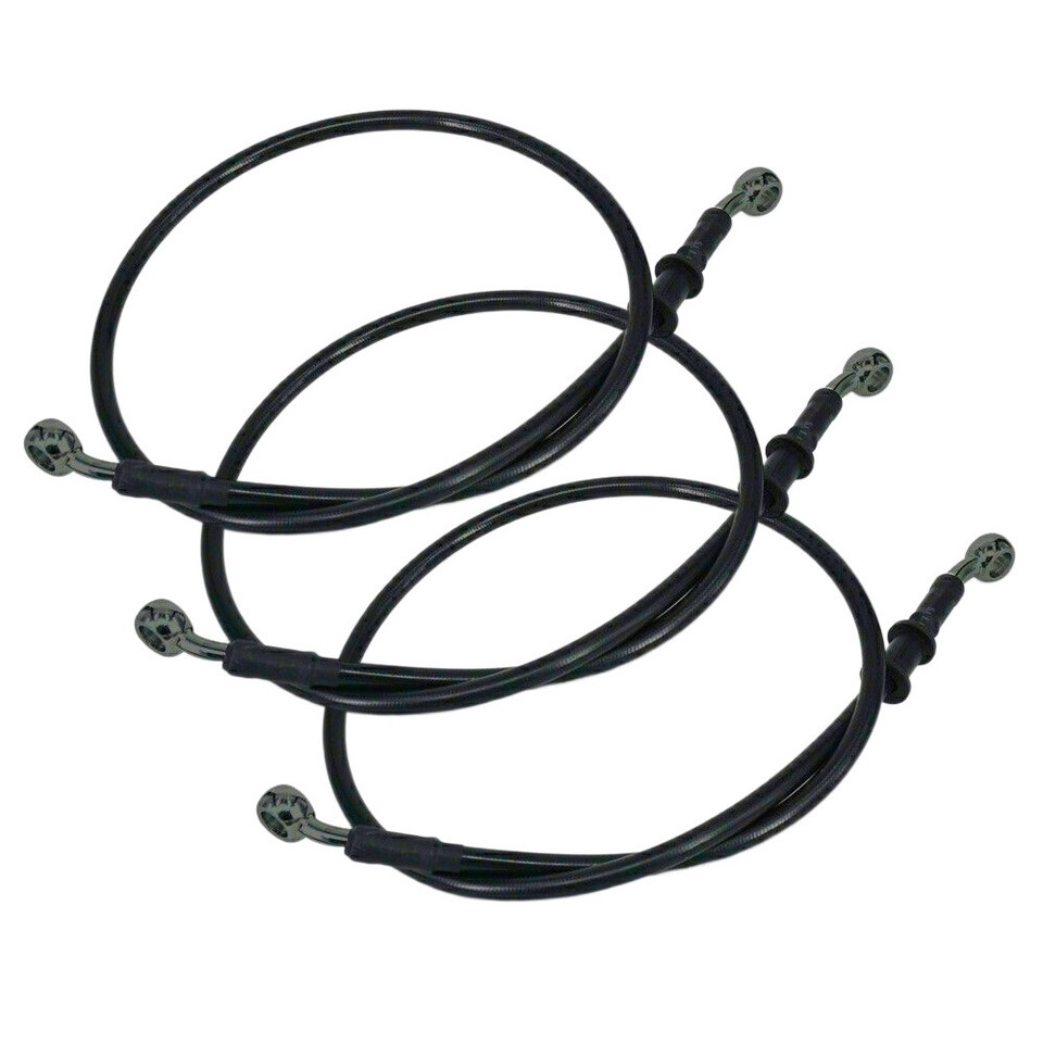 39 In-86 In Motorcycle Bike Braided Steel Brake Clutch Oil Hose Line Pipe Cable - Foto 9