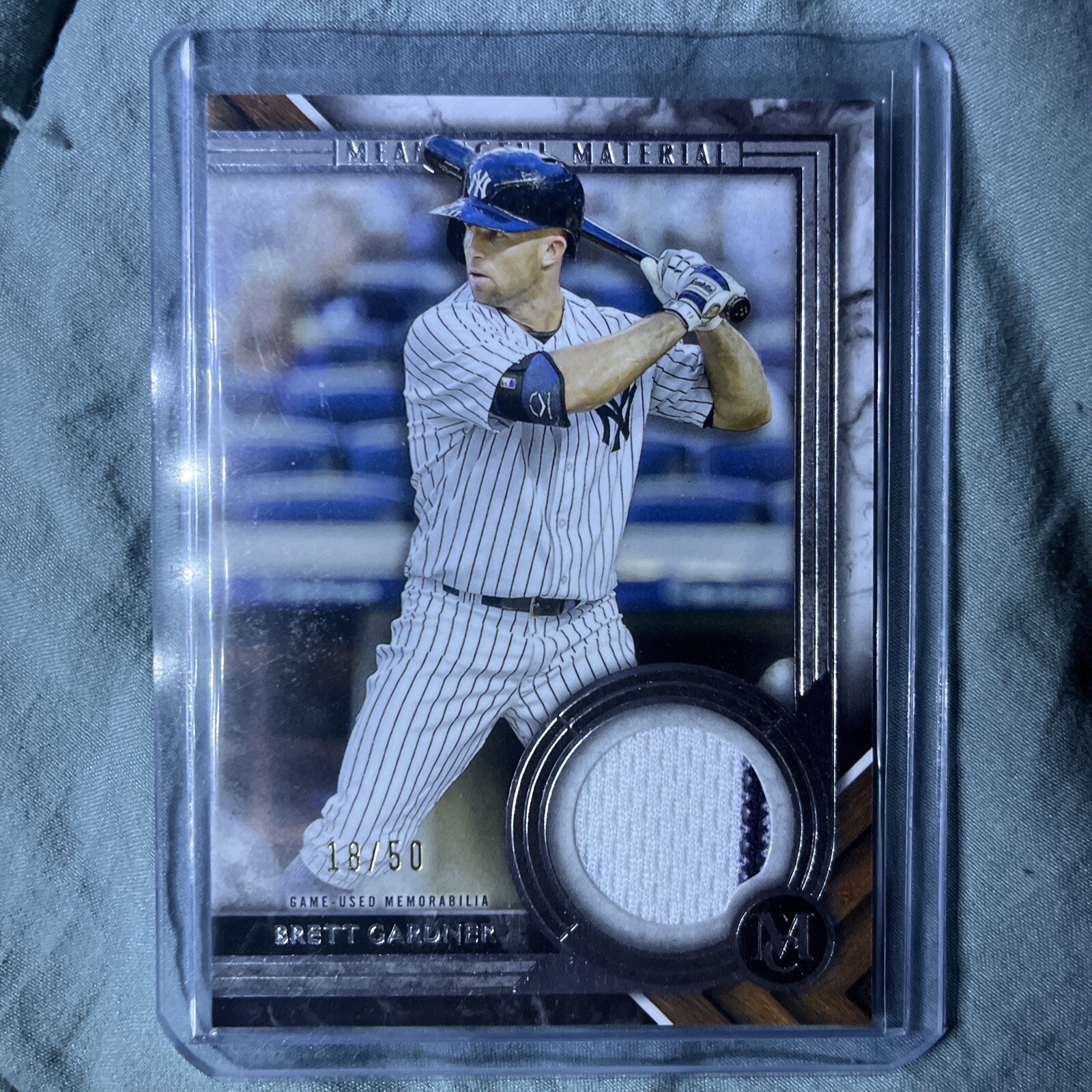 2022 Topps Museum Collection Meaningful Materials Relics /50 Brett Gardner Patch