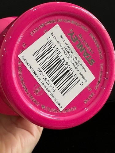 NEW NEON ELECTRIC PINK Stanley Cup 40oz Quencher H2.0 FlowState Tumbler - Picture 9 of 15