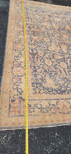HAND KNOTTED VINTAGE TURKISH ANATOLIAN WOOL RUG - 8'5'' X 11'7''