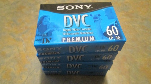 Sony 60 min Mini DVC Premium Digital Video Cassette Tapes (lot of 4) - Picture 4 of 4