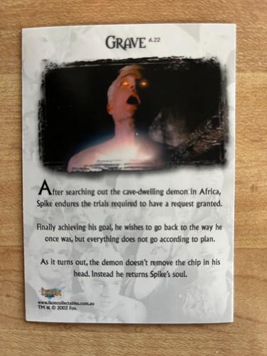 2003 Ikon Buffy The Vampire Slayer Season 5 & 6 Complete 81 Card Set w/Wrapper - Picture 3 of 3