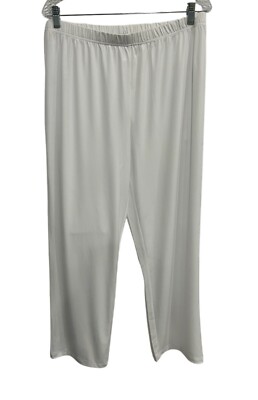 Drapers & Damons Petites White Pull-On Capri Pants PL Polyester Spandex Blend