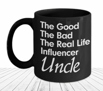 Uncle Mug Real Life Influencer Funny Gift for Him Bad Influence Great Funcle