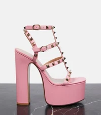 Valentino Rockstud leather platform sandals New Box tags size IT 41 