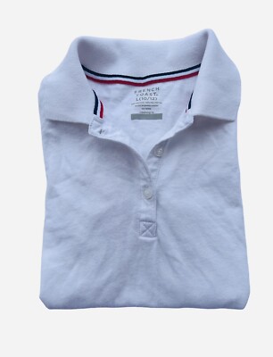 French Toast Girls Short Sleeve Polo T-Shirt White Size Large (10/12)