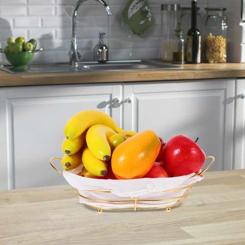 3 stücke Eisen Kunst Lagerung Korb Hohl Eisen Draht Korb Tisch Obst Brot - Bild 10 von 12