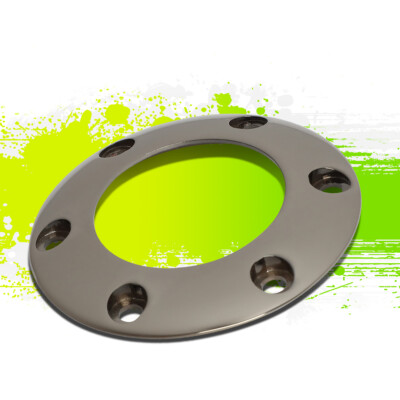 NRG INNOVATIONS STR-001BKC STEERING WHEEL HORN BUTTON TRIM RETAINER RING CHROME