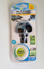 Fresh Tech Dual USB Car Charger  Air Freshener