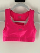 AVIA GIRLS Large 10-12 Sports Bra Dance Gymnastics Volleyball Pink Racerback