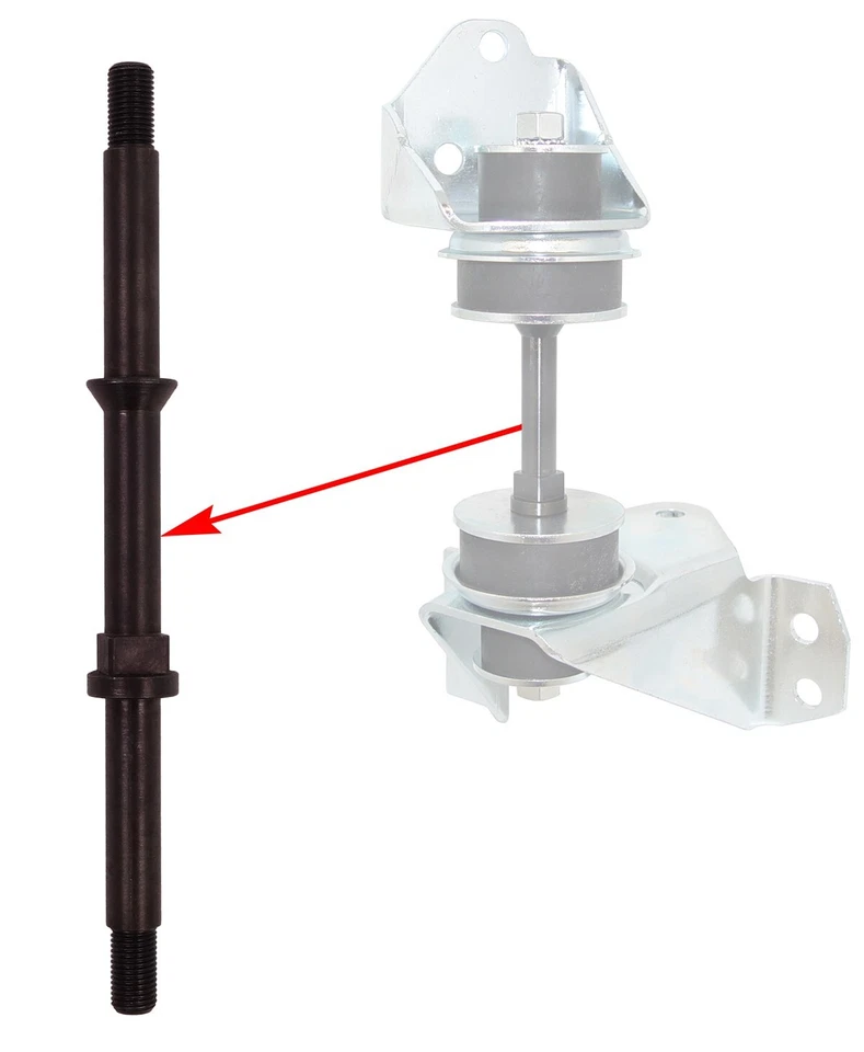 Chevrolet Truck V8 1955 1956 1957 1958 1959 soporte de montaje del motor delantero varillas interiores Foto 4 de 4