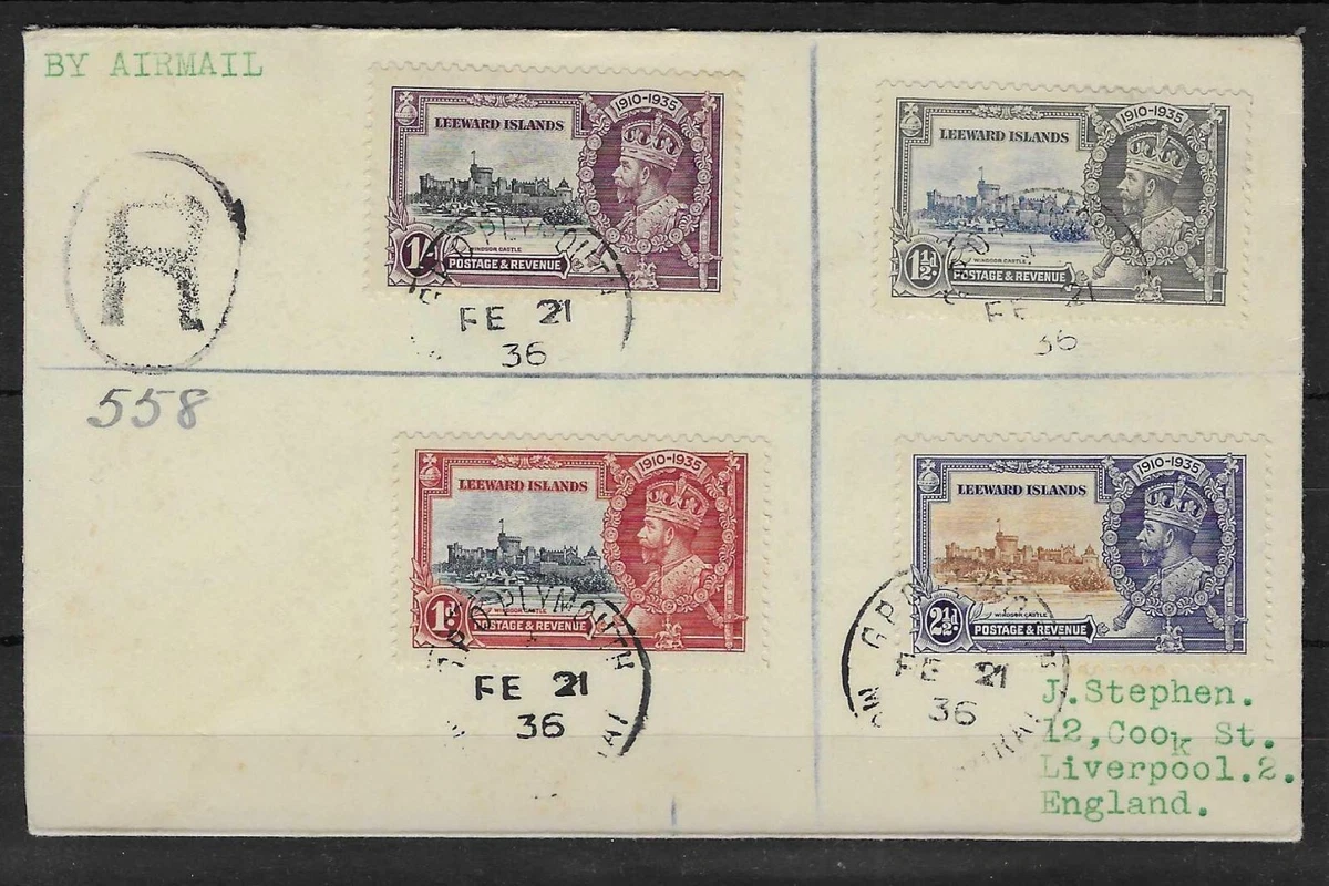 Cover Leeward Islands Stamps for sale | eBay