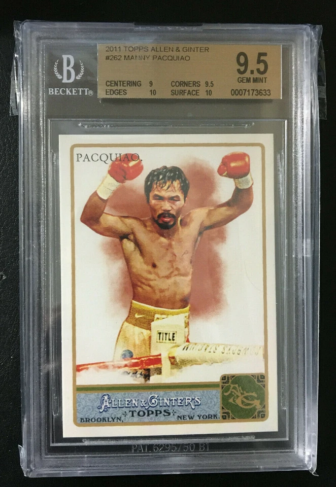 Manny Pacquiao card Topps ALLEN & GINTER's Octuple Champ BGS 9.5 GEM MINT! 🔥 - Image 3 of 4