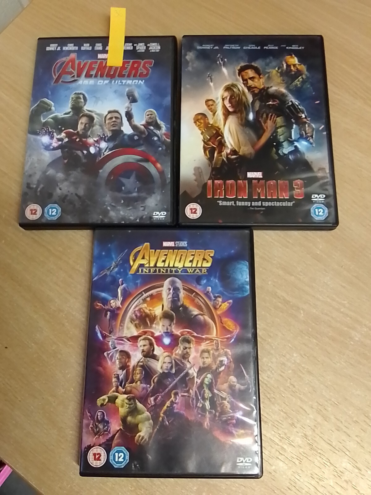 DVD Superhero Marvel x3 Avengers/ Iron Man
