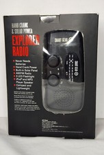 Smart Gear Explorer Radio Hand Crank Solar Power Never Needs Batteries