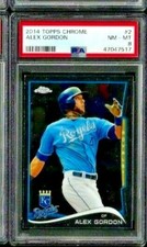 2014 Topps Chrome Alex Gordon PSA 8