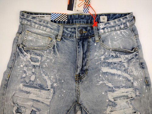 Smoke Rise Mens Jean Shorts Blue Denim New Size 32 Distressed Rip & Repair NWT - Picture 12 of 22