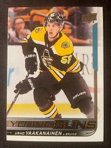 Urho VAAKANAINEN 2018-19 Upper Deck Series 2 Young Guns #468 Boston Bruins